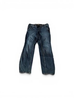 torrid Women's Feel the Fit Pull-on Jeans in Dark Blue Wash